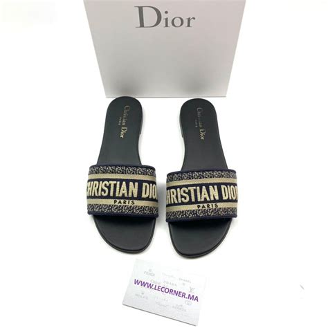 sandale plate dior femme